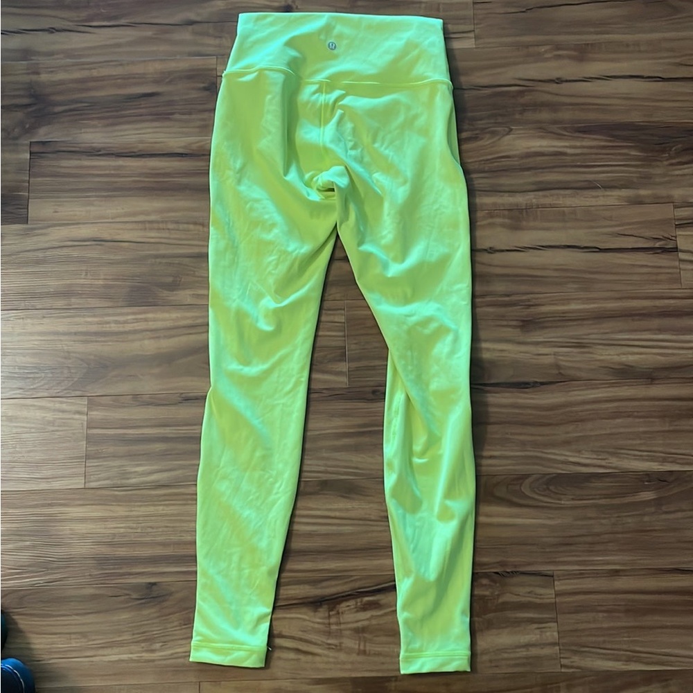 Lululemon Neon Yellow Leggings size 6